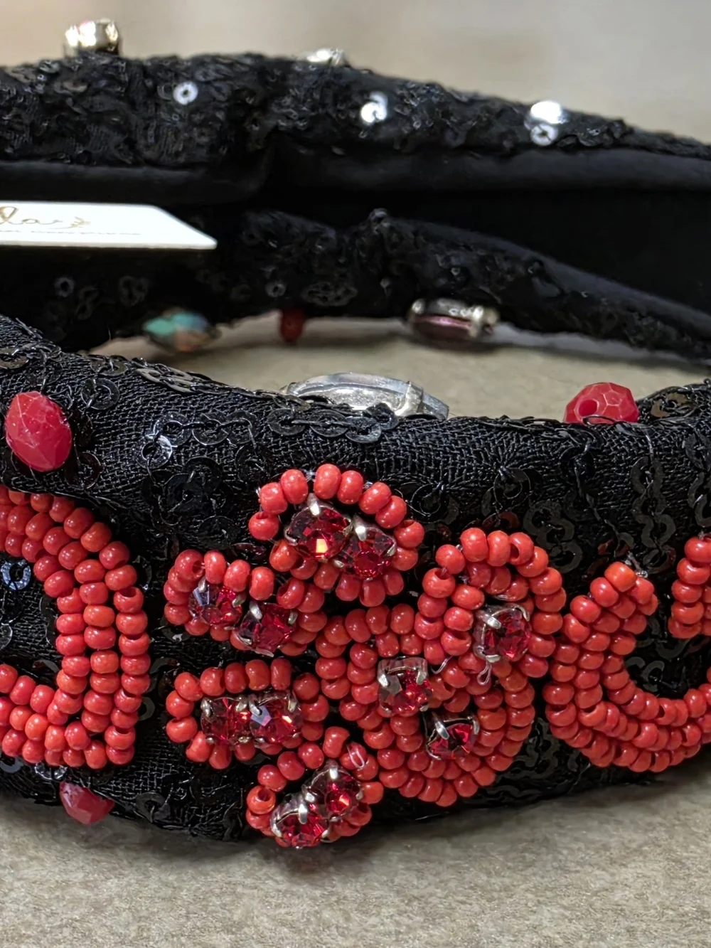 Viola Borghi black sequin